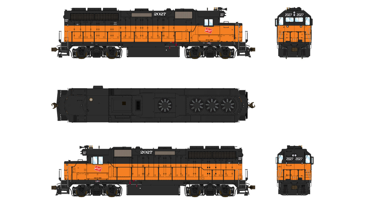 EMD GP40 1A3 - Milwaukee Road 2027