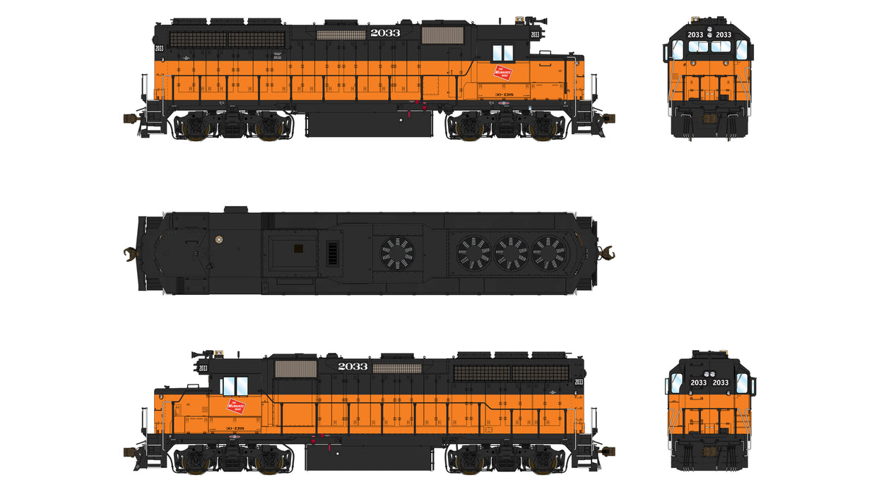 EMD GP40 1A3 - Milwaukee Road 2033