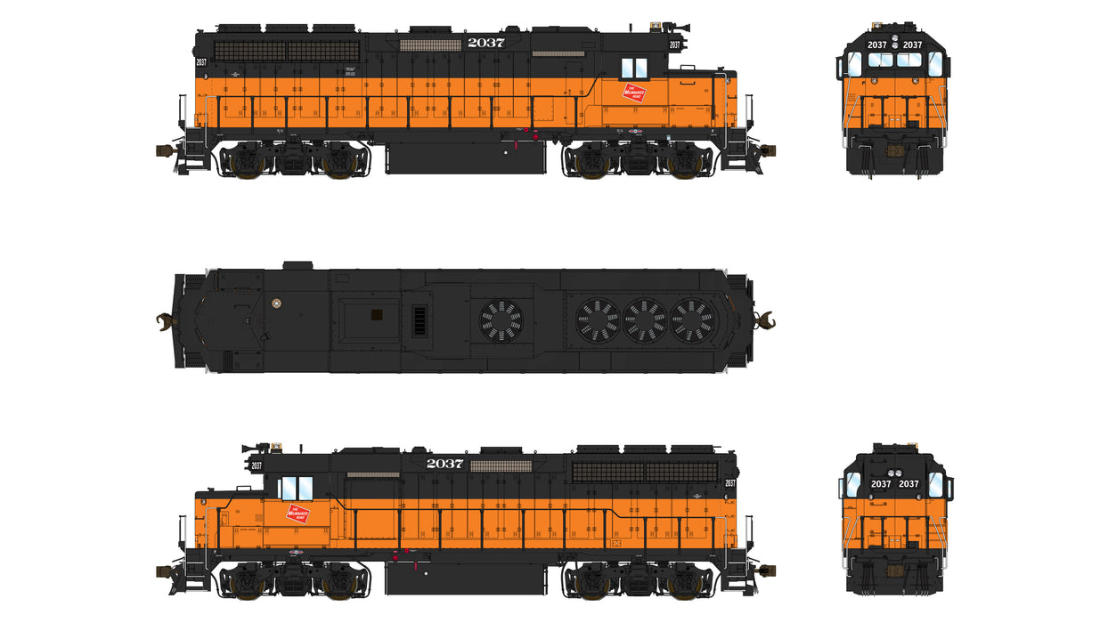 EMD GP40 1A3 - Milwaukee Road 2037