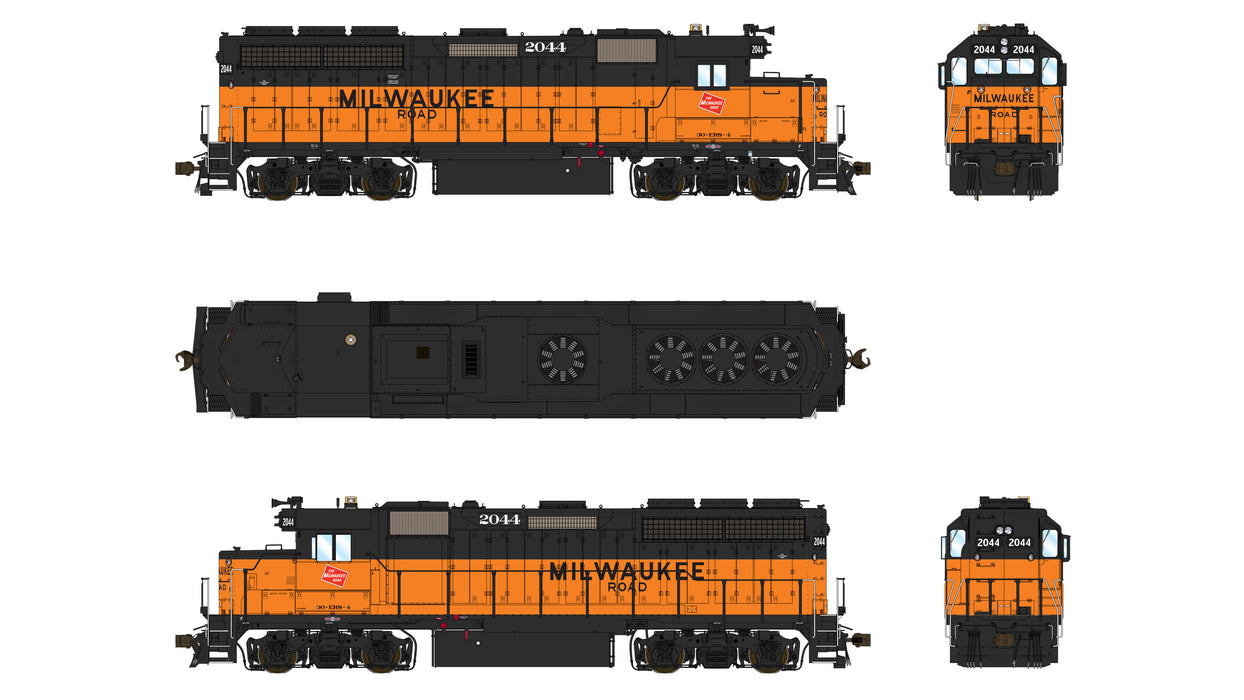 Mp Gp40 EMD GP40 1A3 - Milwaukee Road Bundle - 6 Pack — Class One Model Works