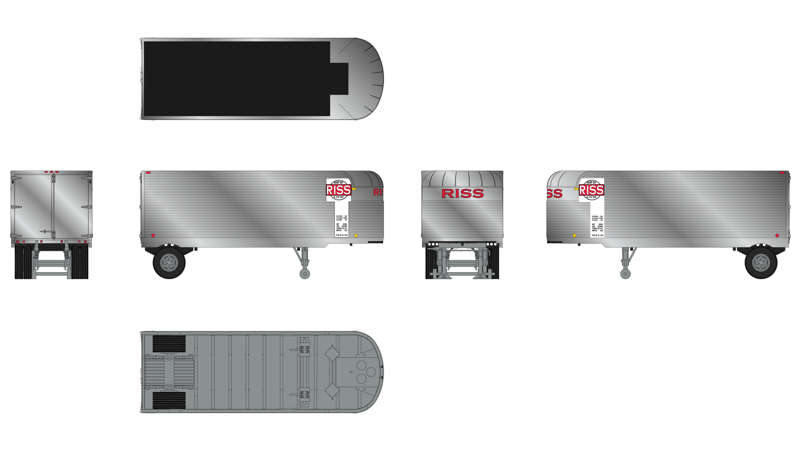 Fruehauf 26' Trailer - Riss & Company — Class One Model Works