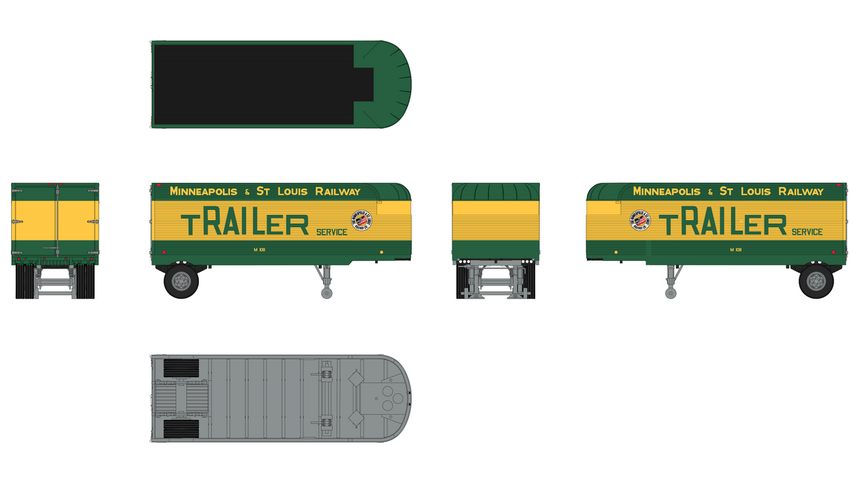 Fruehauf 26' Trailer - The Minneapolis and St. Louis Railway