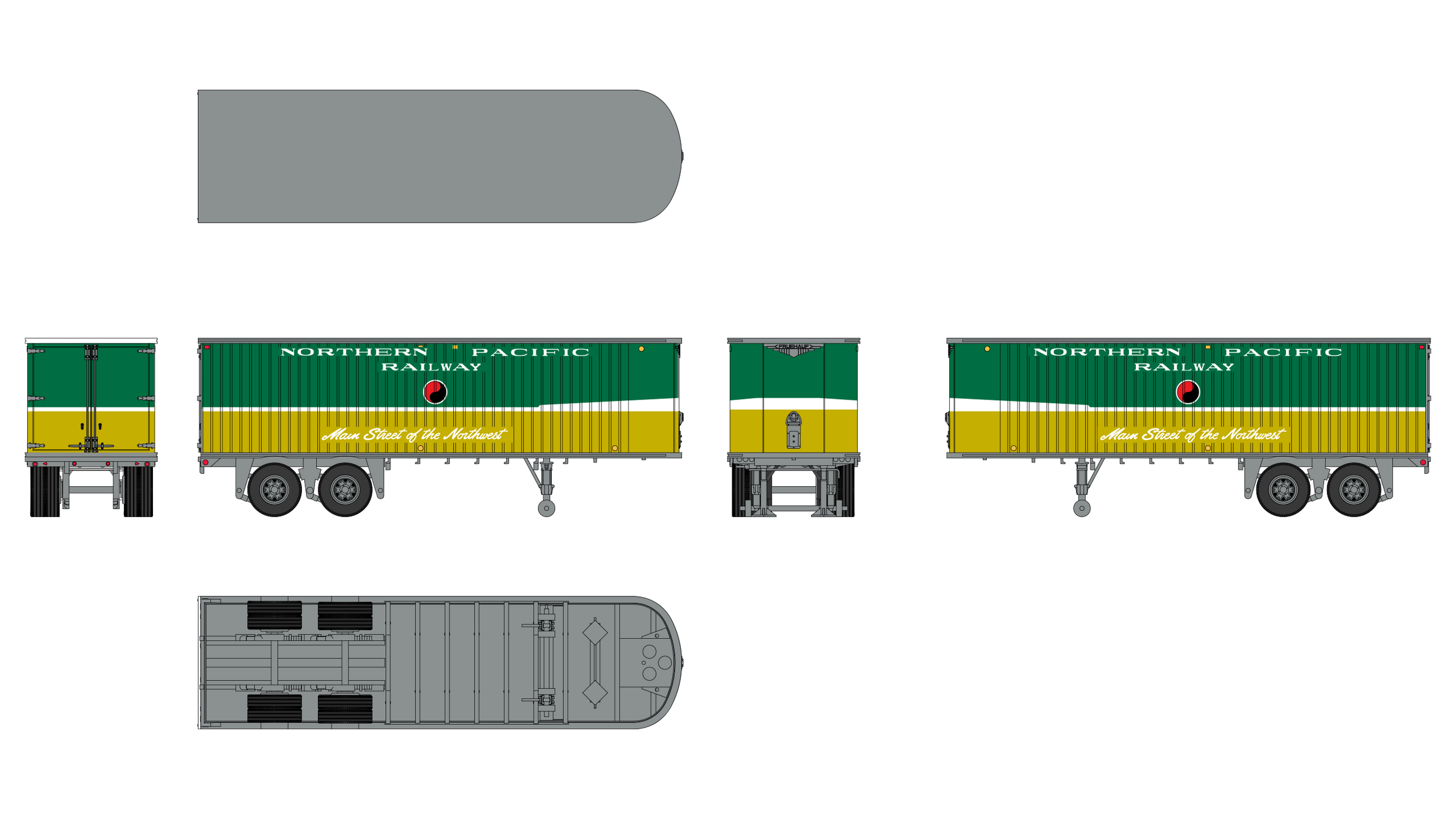 Fruehauf 31' Trailer - Northern Pacific — Class One Model Works