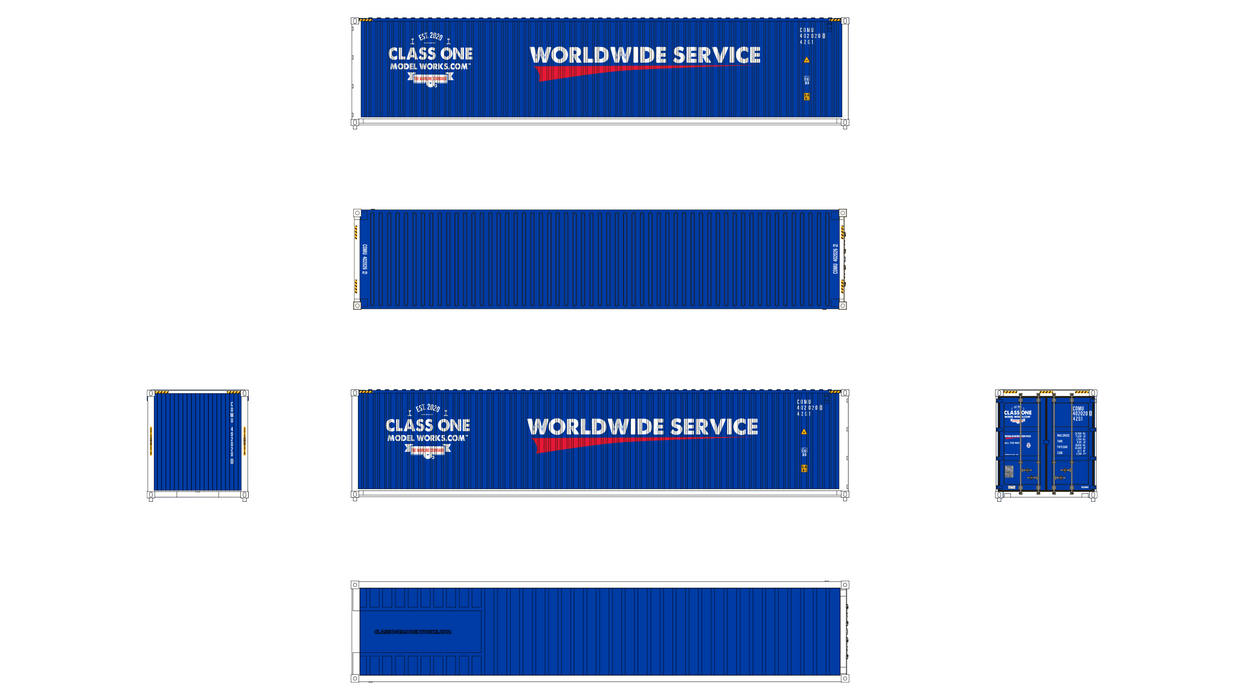 3-Pack CIMC 40' Corrugated Containers - COMW