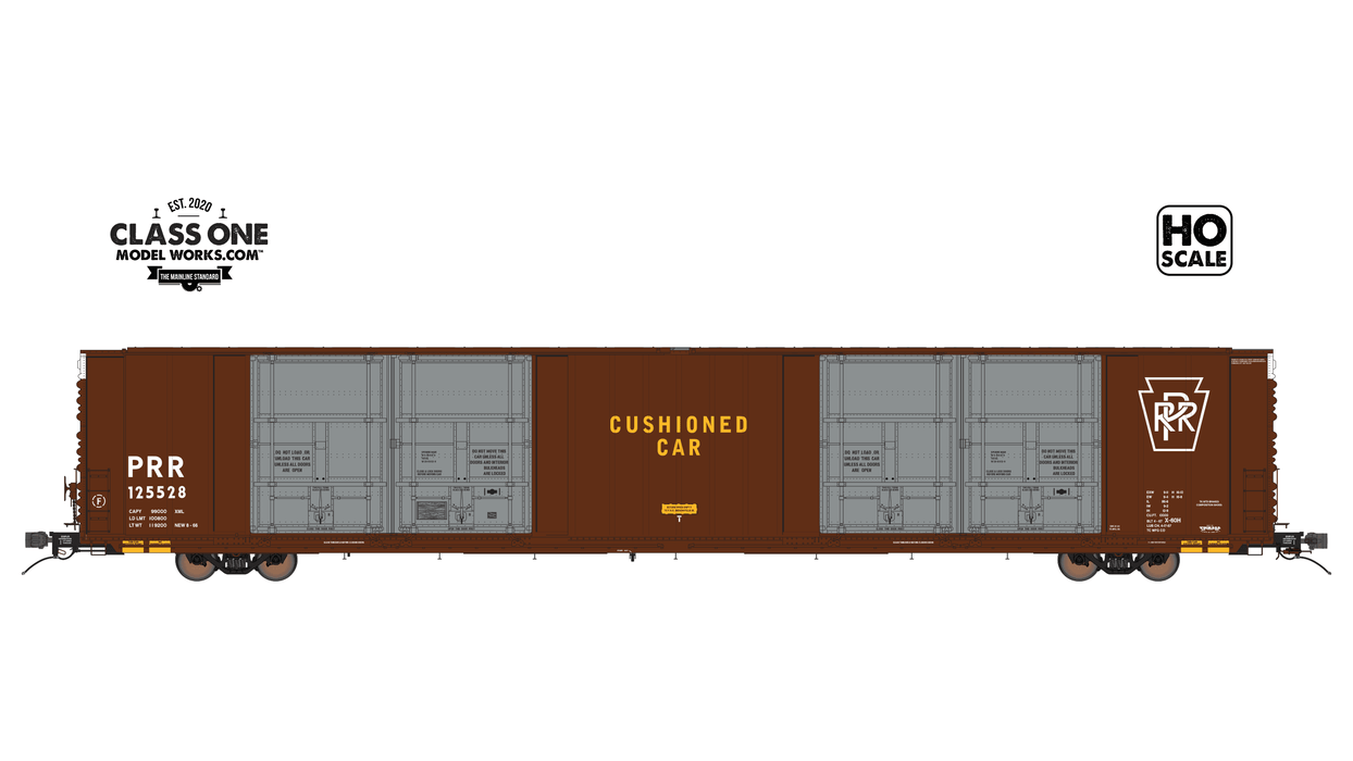 THRALL 86' HIGHCUBE BOXCAR - 8 DOOR - PENNSYLVANIA RAILROAD