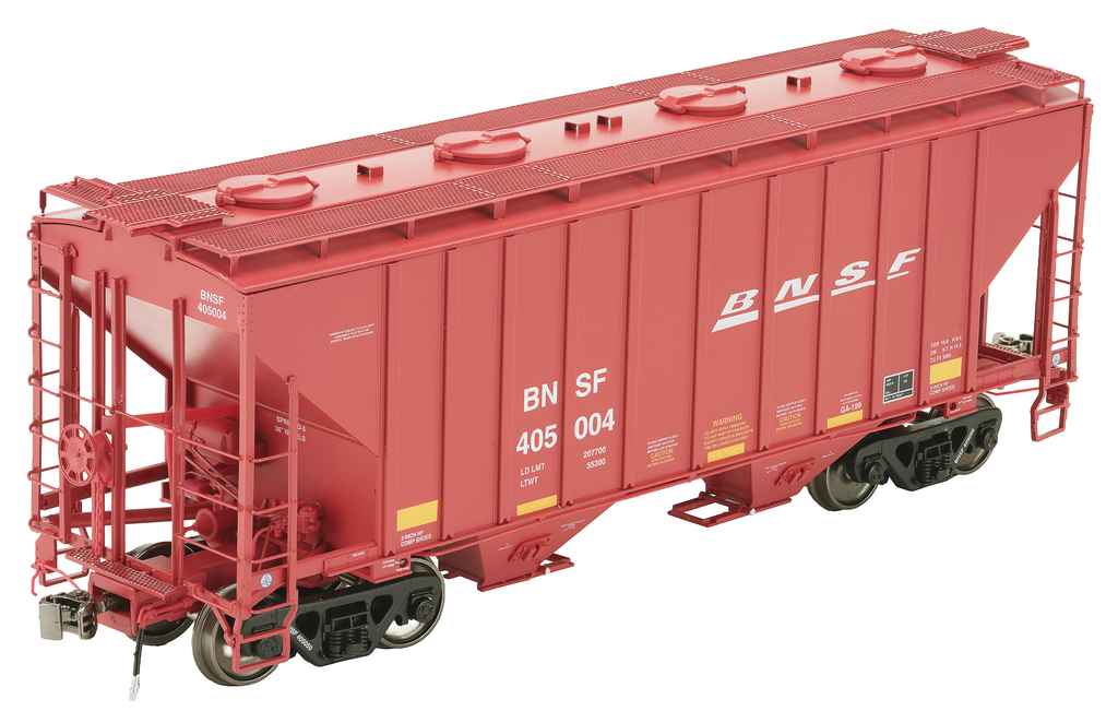 PS 3000CD Two-Bay Hopper Car - BNSF - Tuscan