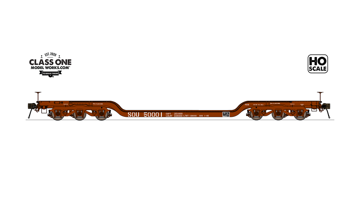 GSC Heavy Duty Flatcar - SOUTHERN