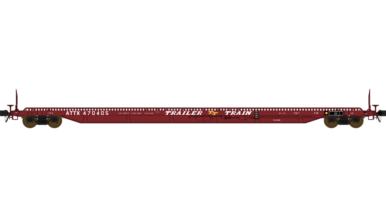 F39 Flatcar 75' - Trailer Train - ATTX