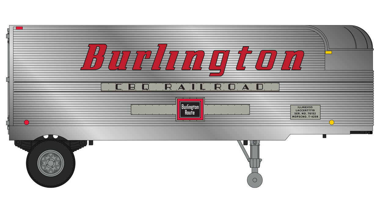 Fruehauf 26' Trailer - Burlington Route