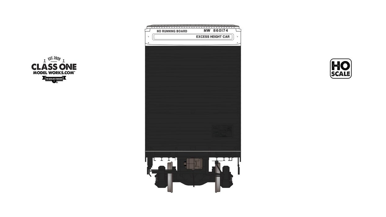 THRALL 86' HIGHCUBE BOXCAR - 8 DOOR - NORFOLK & WESTERN - RUN 2 THRALL 86' HIGHCUBE BOXCAR - 8 DOOR - NORFOLK & WESTERN - RUN 2