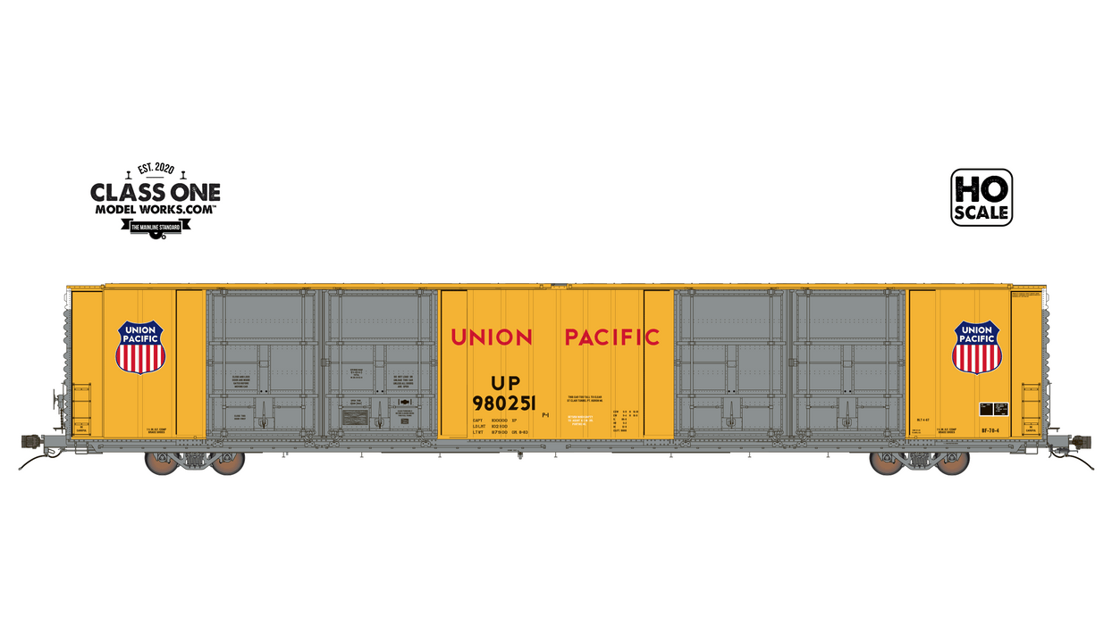 THRALL 86' HIGHCUBE BOXCAR - 8 DOOR - UNION PACIFIC