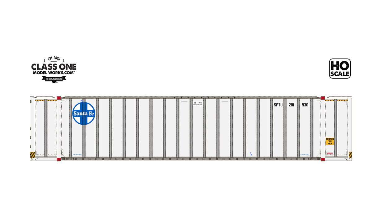 Monon 48' Exterior Post - Santa Fe