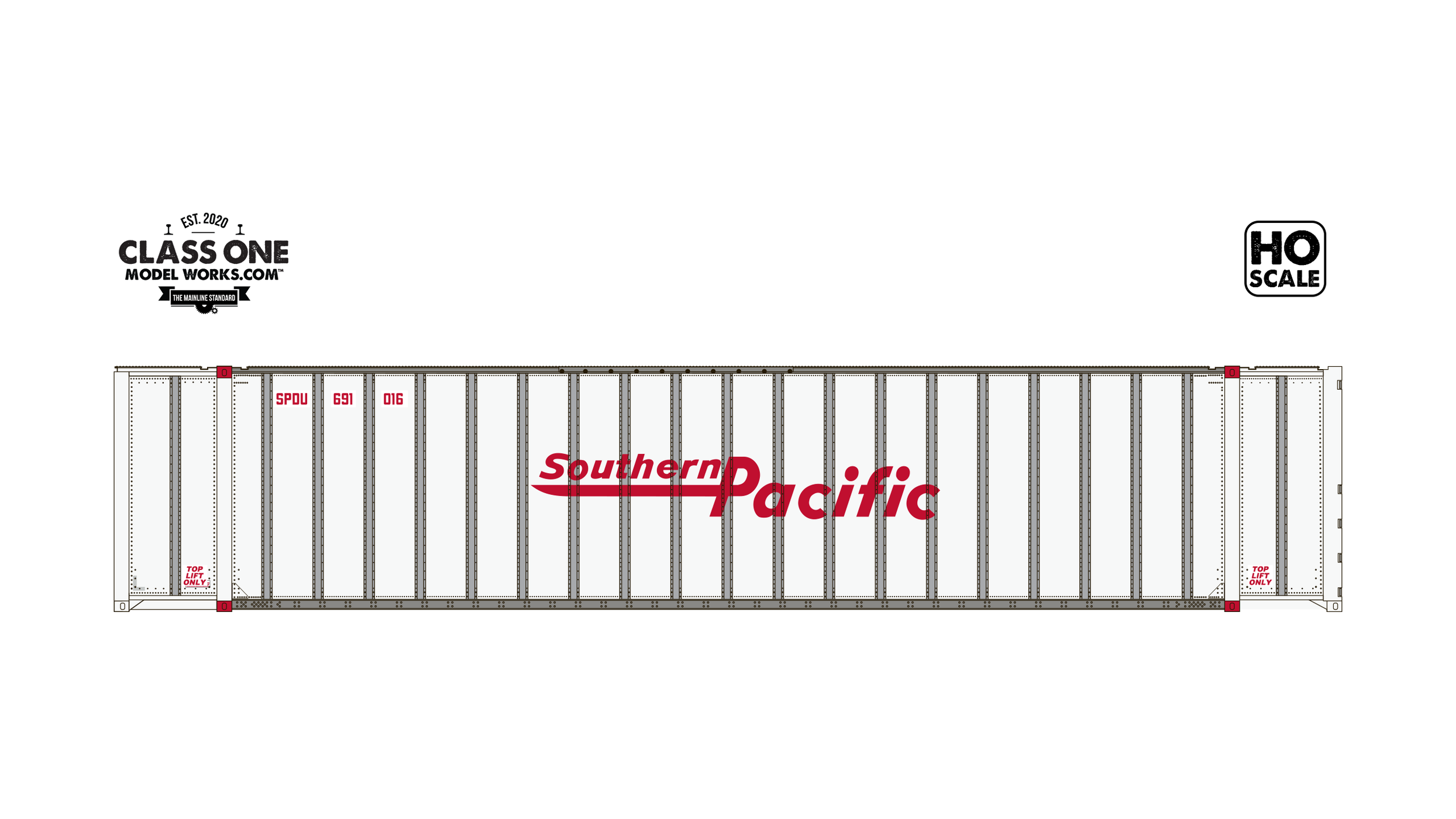 Monon 48' Exterior Post Southern Pacific — Class One Model Works